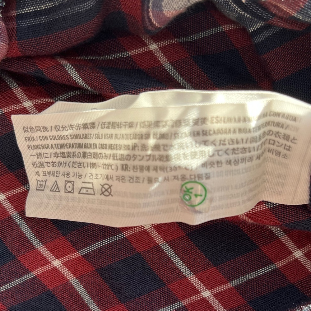 Abercrombie & Fitch Plaid Flannel Shirt, Size S Oversized Lumberjack Grunge Y2K - Picture 12 of 12